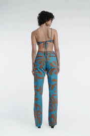 Low Rise Straight Trouser in Hawaii