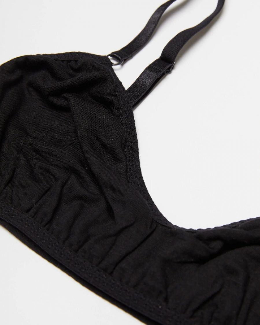 Recline Jersey Bra - Black