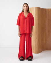 Relaxed Pant Vermillion Red