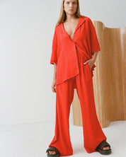 Relaxed Pant Vermillion Red