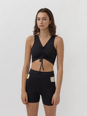 Reverie Ruched Crop Tank