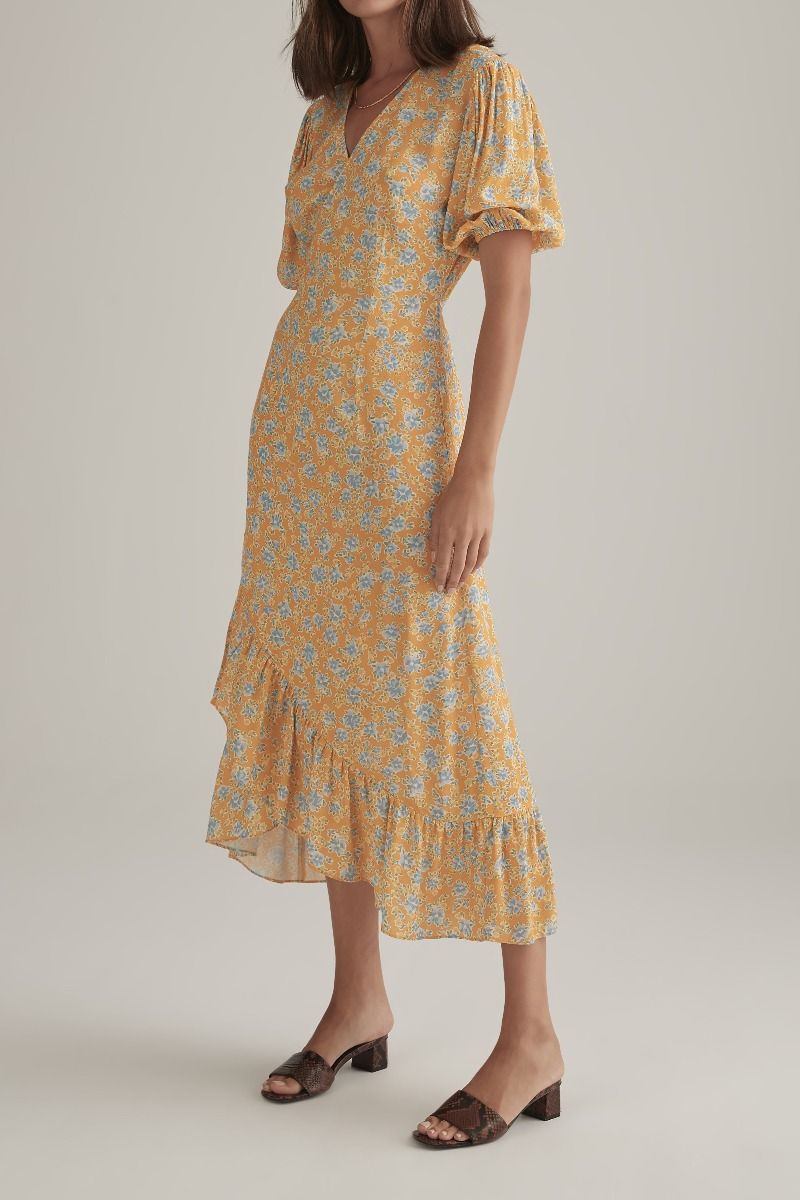 Rosalia Dress Tangelo Floral