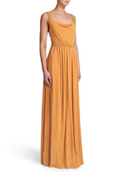 The Cowl Dress saffron