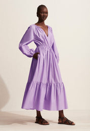 Voluminous Crew Dress Violet