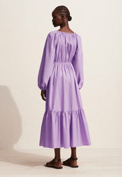 Voluminous Crew Dress Violet