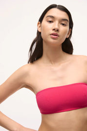 Harper Bandeau Top | Micro Terry | Pink