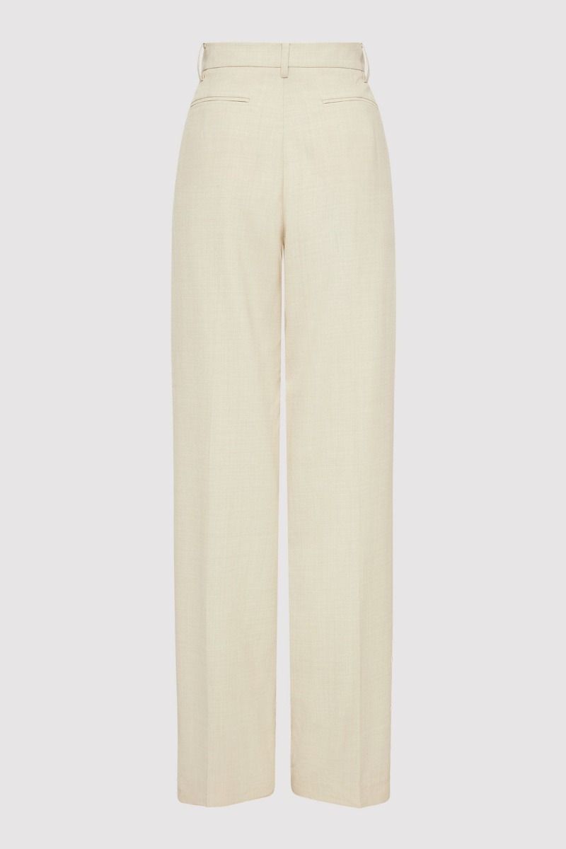 Tailored Wool Trousers Fog