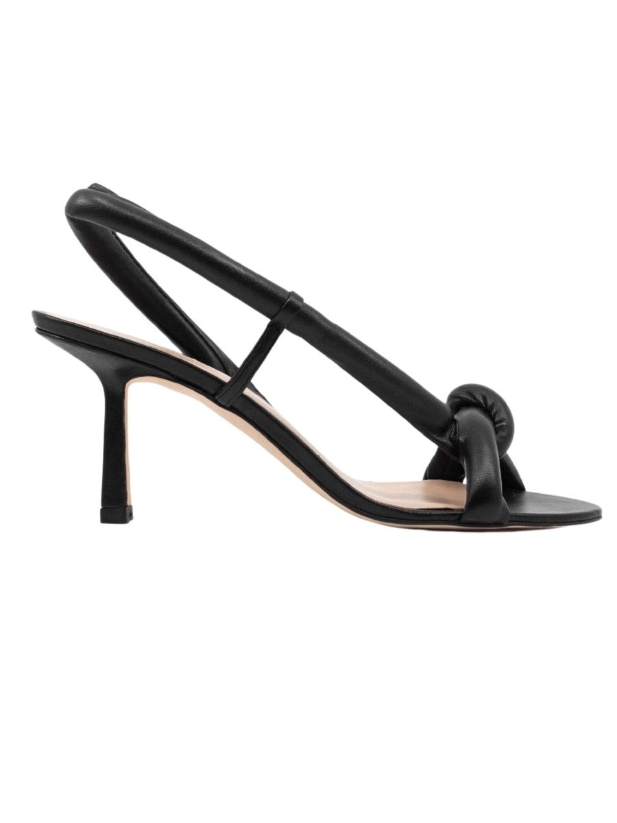 Tubular Pretzel 70 Heel | Black