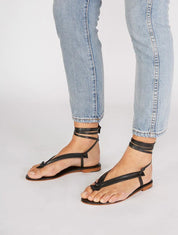 Bibiana Leather Wrap Sandal