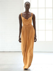 The Cowl Dress saffron