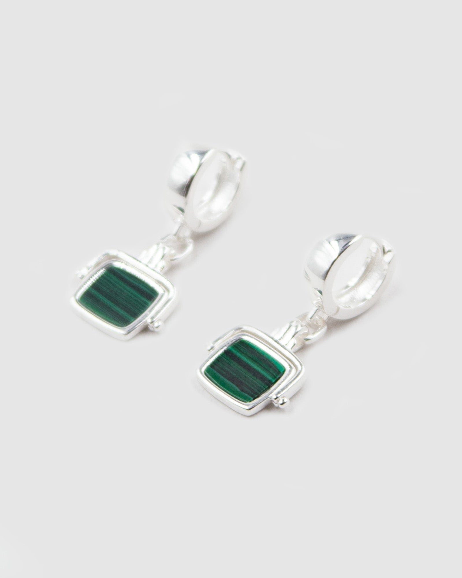 Santiago Drop Earring green/silver