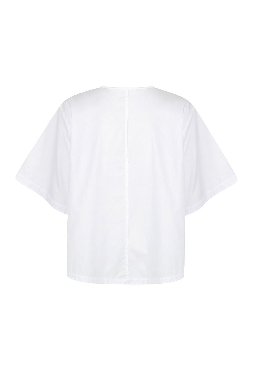 Short Sleeve Boxy Top White