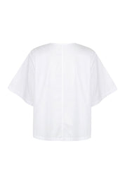 Short Sleeve Boxy Top White