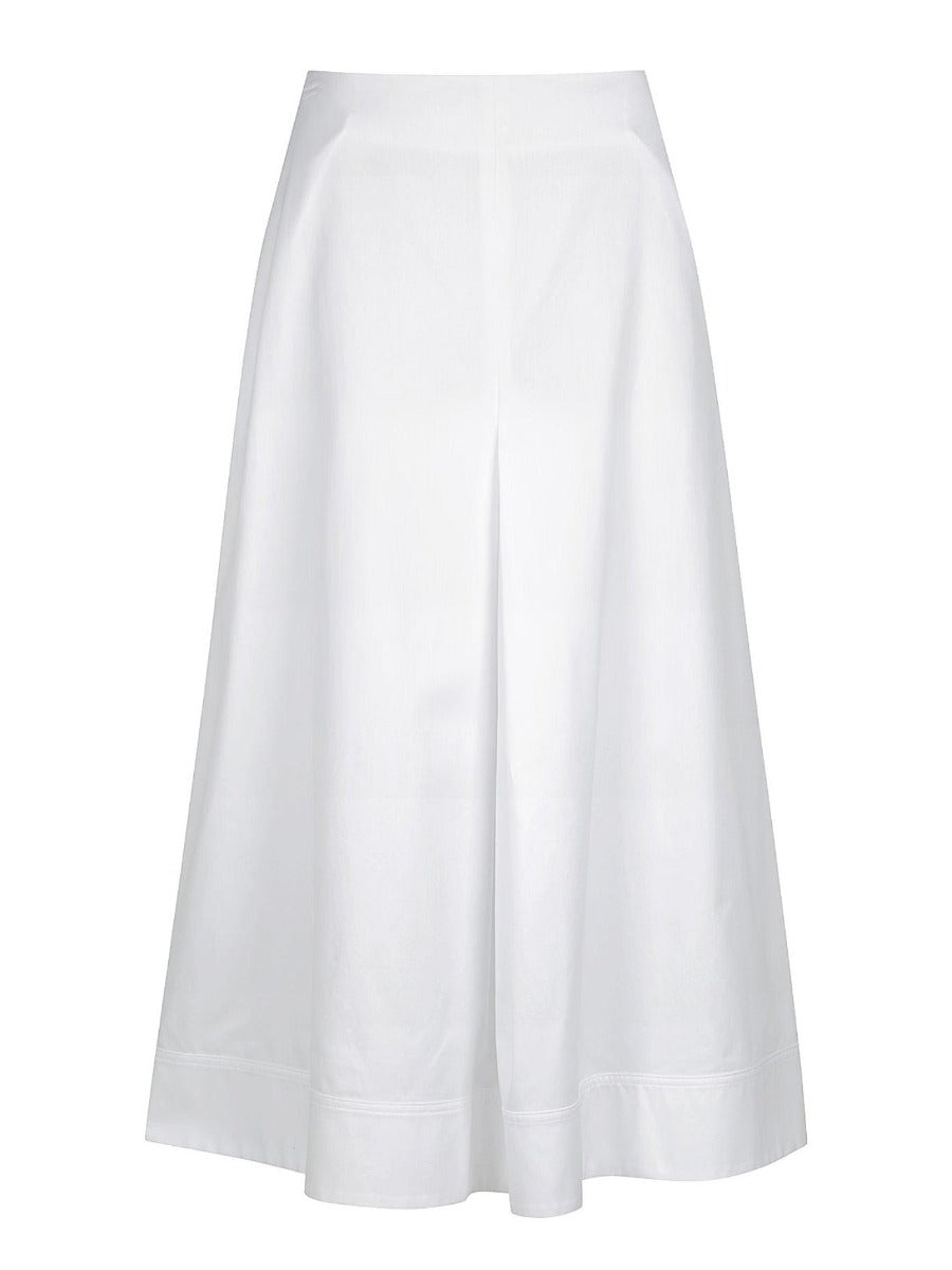 A-line pleat skirt Ivory