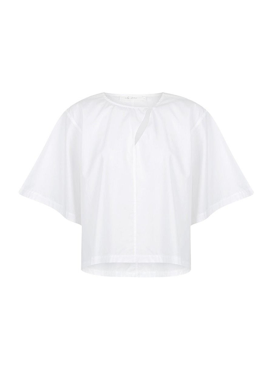 Short Sleeve Boxy Top White