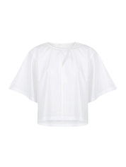 Short Sleeve Boxy Top White