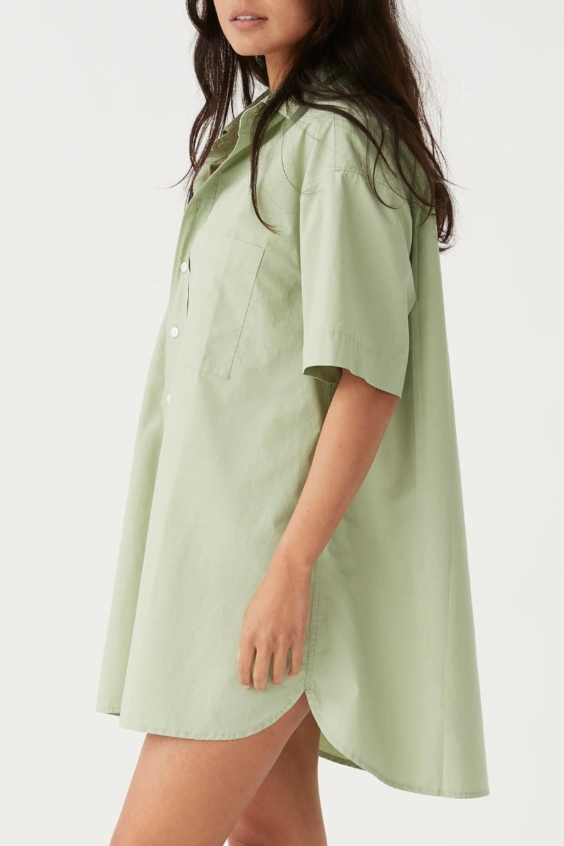 Drew Shirt Dress Sage