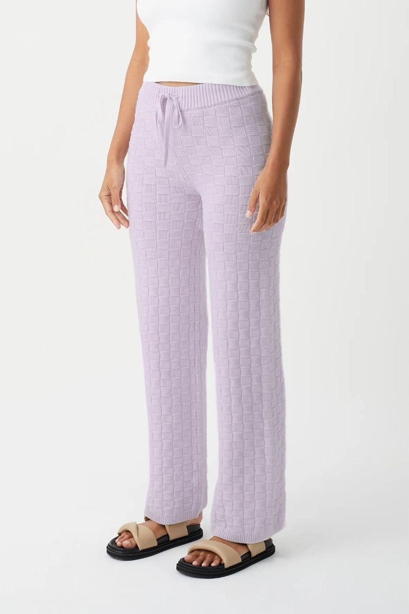 Sierra Organic Knit Pant - Lilac