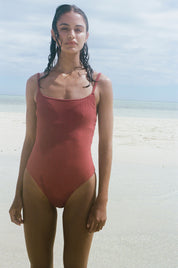 Signature Simple One Piece - Earth Red