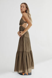 Addison Maxi Dress Khaki