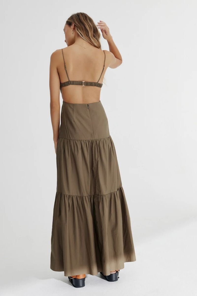 Addison Maxi Dress Khaki