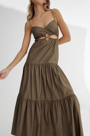 Addison Maxi Dress Khaki