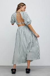 Emily Midi Dress Mint Check