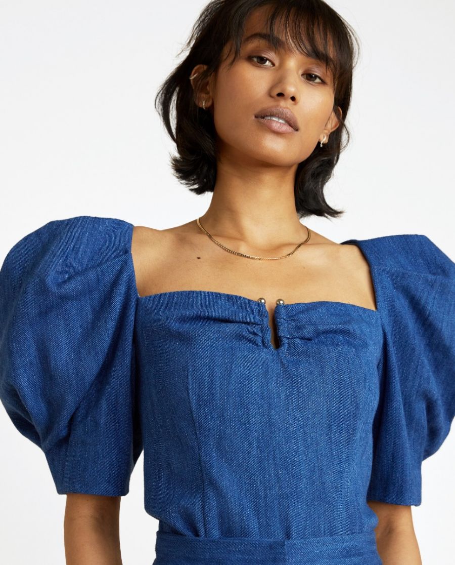 LAYLA TOP DENIM BLUE