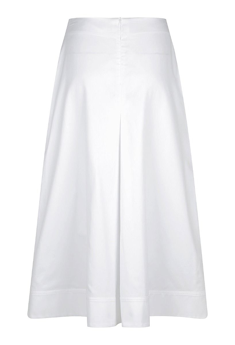 A-line pleat skirt Ivory