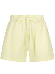 Embroidered Logo Track Short - Lemon Meringue