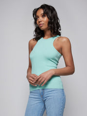 Luxe Rib Cutaway Tank Mint