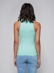 Luxe Rib Cutaway Tank Mint