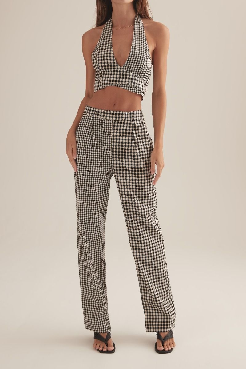 Taya Top Houndstooth