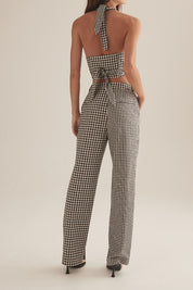 Taya Top Houndstooth