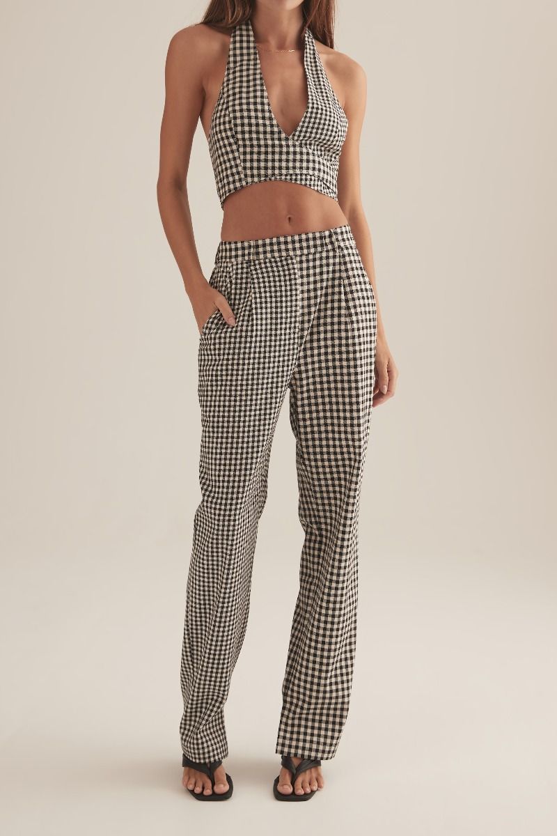 Taya Top Houndstooth