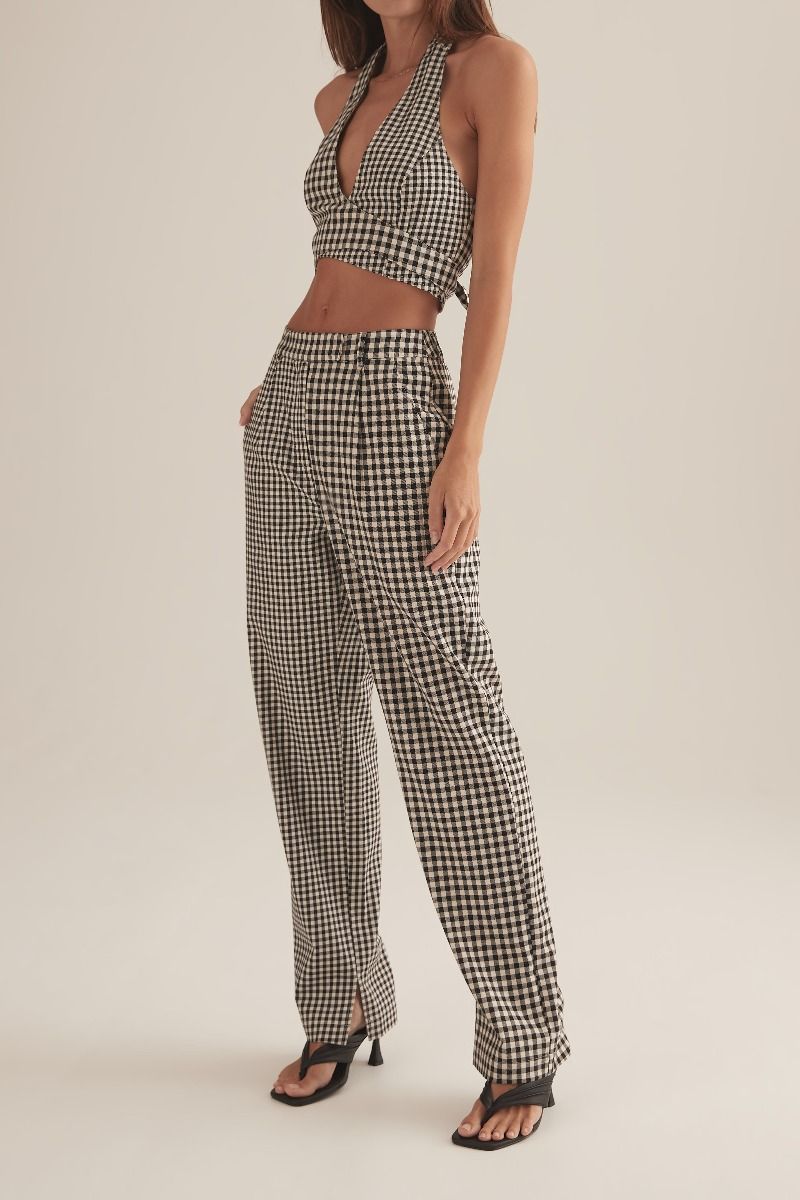 Taya Top Houndstooth