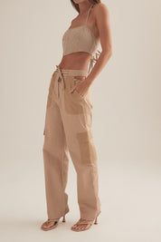 Thea Corset Toffee Check
