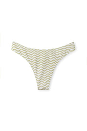 Chartreuse Wave Curve Brief Chartreuse White