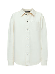 Womens Denim Shirt - Ivory