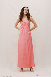Isabelle Dress Jasmine Ditsy Coral