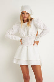 Grasslands Mini Dress White