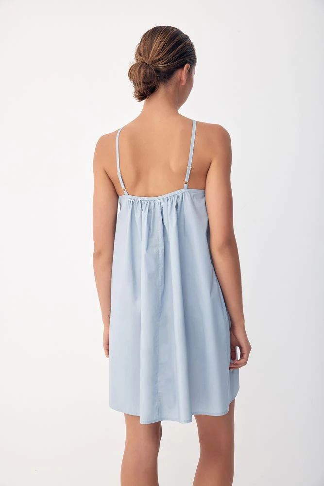 Zeppelin Dress Grey Blue