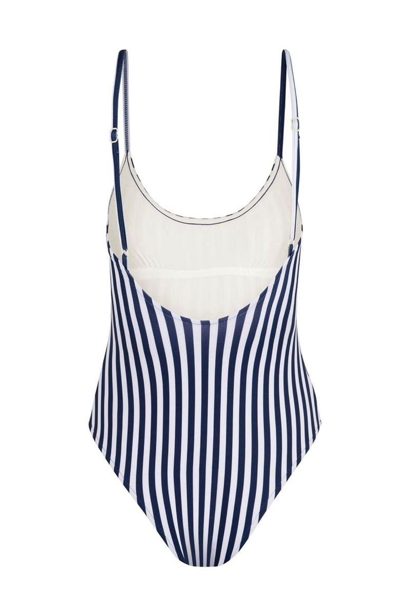 Indigo Stripe One Piece