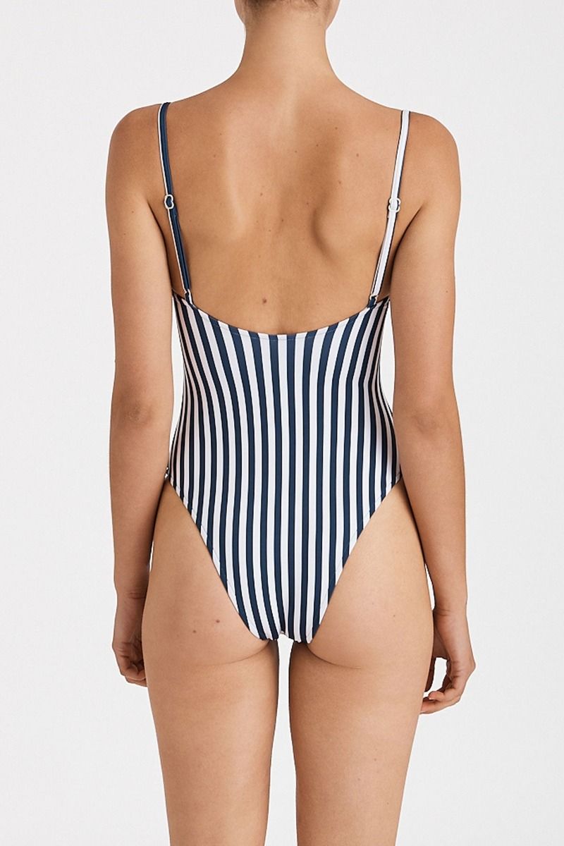 Indigo Stripe One Piece