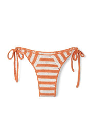 Tangerine Cotton Crochet Brief Tangerine White