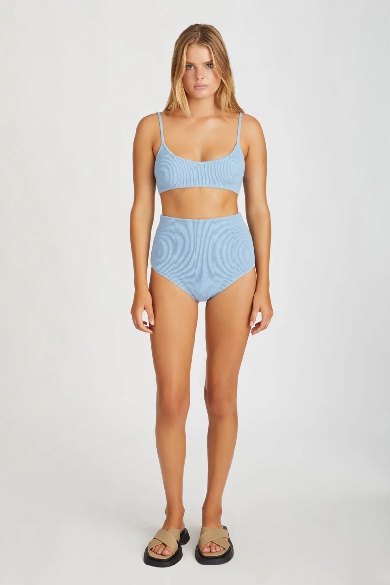 Cool Blue Knitted Waisted Brief