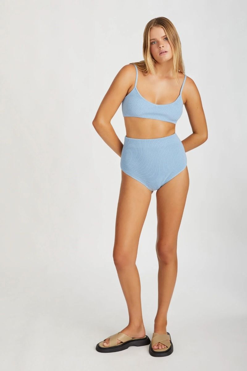 Cool Blue Knitted Waisted Brief