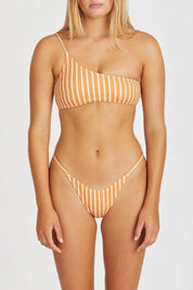 Tangerine Stripe Bralette Tangerine White