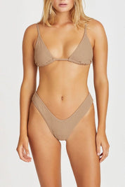 Cocoa Crinkle Curve Brief Cocoa