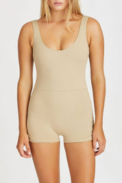 Aloe Ruched Short One Piece Aloe